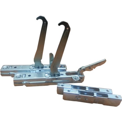KIT CERNIERE + PORTARULLINI CUCINA ALPES INOX 165 x 32 interasse 130