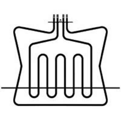 RESISTENZA DOPPIA - FORNO SAMET W 850/2100 V 220  Altezza Utile mm : 345 Larghezza mm : 387 Profondità mm :  Interasse mm : 24/54 Traversino mm : 485 SAMET