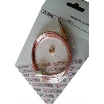 TERMOCOPPIA TIPO AJM 6X0,75MM FORO 0,5 DADO 10MM LUNGHEZZA 100MM  altezza termocoppia 38mm