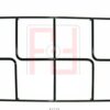 GRIGLIA PIATTINA 2 FUOCHI 483X278 PER CUCINA ARISTON INDESIT