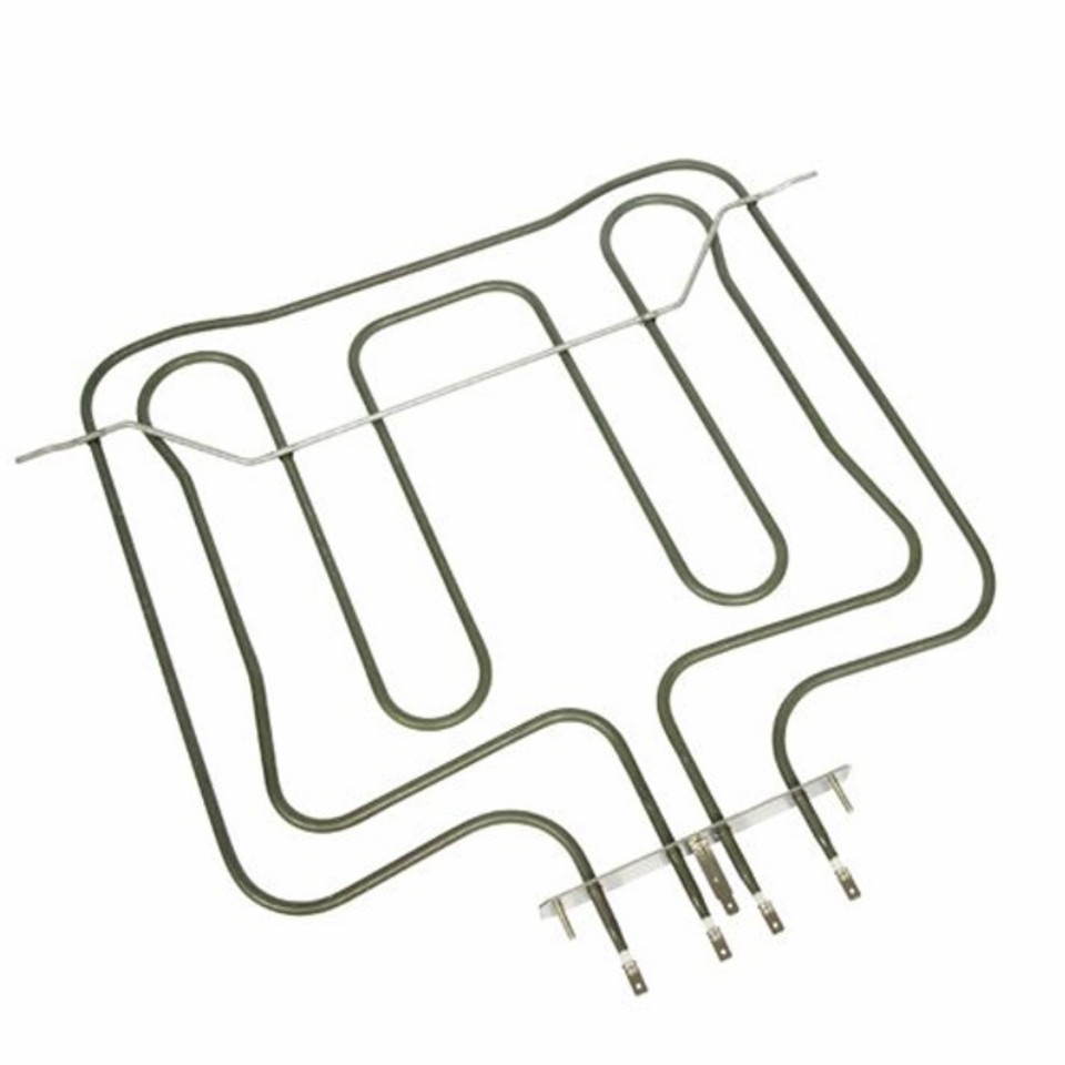 CU512095 312CU200 RESISTENZA DOPPIA PER FORNO SMEG 1000W 1700W Altezza Utile mm : 357 Larghezza mm : 388 Profondità mm : Interasse mm : 100 / 24 Traversino mm : 460 Interasse Fissaggio mm : 134 - COD.ORIGINALE 806890435 806890527 00203326 COK120SM RE3235T