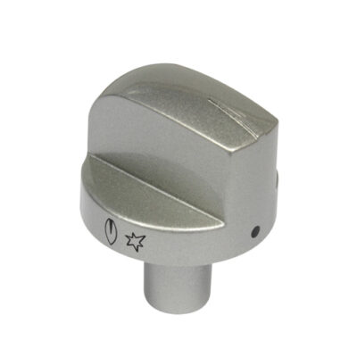 MANOPOLA GAS SILVER-INOX  Colore: INOX SATINATO,Dia. mm.: 44, Gambo Dia. Esterno mm.: 16, Gambo Dia. Interno mm.: 8, Sporgenza Gambo mm.: 25 49842503
