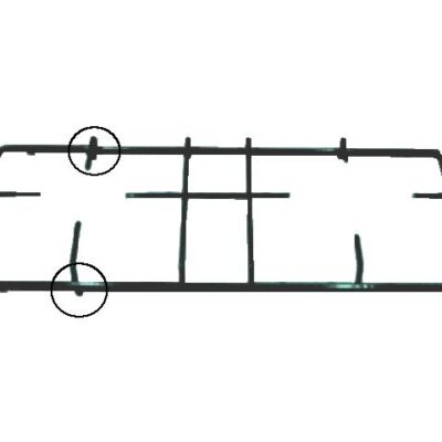 GRIGLIA PIATTINA 2F.+2P. 451X200