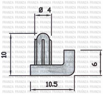 Piedino in gomma per griglie CANDY - ELECTROLUX - REX - AEG - ZANUSSI - SMEG - FRANKE Codice originale: 3565190018 - 50279683002