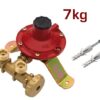 MINI CENTRALINA 2 BOMBOLE Completa di staffa e tasselli CON REGOLATORE DA 7 KG (SENZA FLESSIBILI)