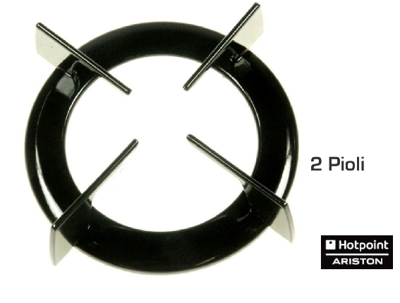 GRIGLIA PIATTINA 1F. Ø 165 a 2 PIOLI C00098930 ARISTON INDESIT C00283105 - 482000088031