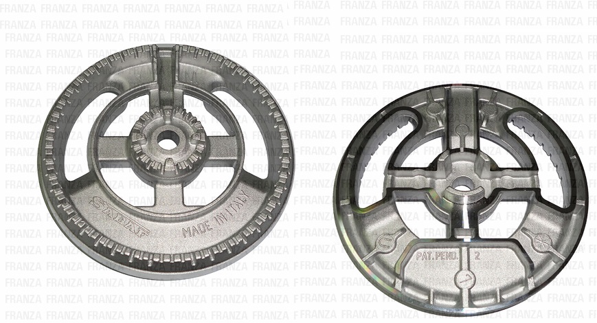BRUCIATORE DOPPIA TRIPLA CORONA BEKO CANDY MONTA S1733 223910191 VERSIONE PICCOLA DIAMETRO 125mm 878010119