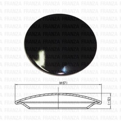 PIATTELLO MEDIO X BRUCIATORE PIANO COTTURA FRANKE Diam.totale 67mm monta su bruciatore B1523
