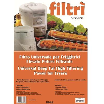 KOMBIFILTER FILTRO FRIGGITRICE UNIVERSALE 50X50 Ritagliabile R082