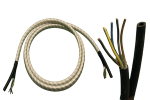 M016 MONOTUBO TUBO 4X8 + CAVO A 5FILI X 0,75  METRI 2mt