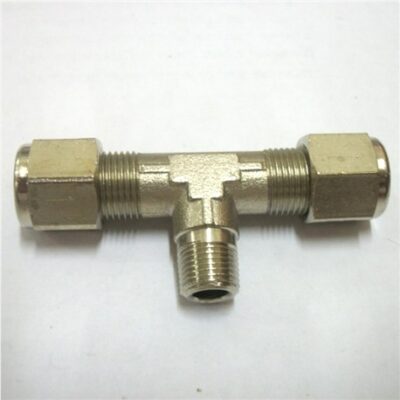 RACCORDO A "T" CENTRALE CON FILETETTO MASCHIO 1/8" DIAM.T 8mm
