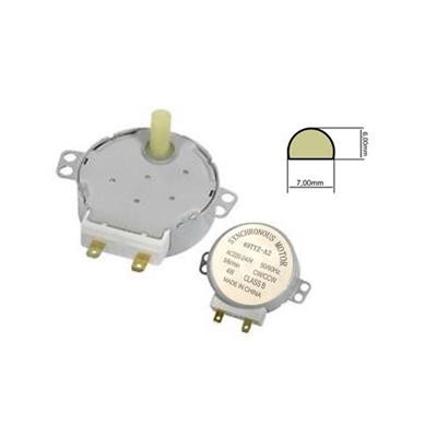 Motore x piatto microonde alberino 17mm 220V-4W-50/60Hz 5 giri minuto