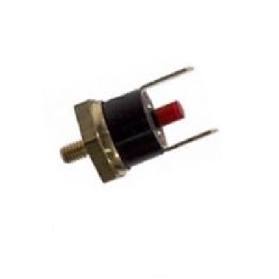 E075K Termostato di sicurezza 165° a scatto fisso normalmente chiuso a riarmo manuale fondello a vite M 4x5 mm faston verticali 6,3 mm  ADATTABILE MACCHINE DIDIESSE FROG