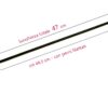 RESISTENZA RETTILINEA PER FORNETTI ELETTRICI 550 watt - 47,8CM totali - 44,5 cm solo parte riscaldante -  V110 - CON PERNI FILETTATI PER FORNETTI DA 45-50-60 lt