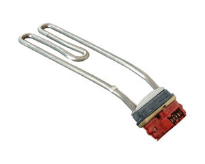 RESISTENZA C/TERMIST SICUR.TN REX ZN 129681820  LUNG. 250-120 MM DIAM. 8 MM CON TERMOPROTETTORE-WITH THERMIC PROTECTION PER VASCA ACCIAIO-FOR INOX TUBE MORSETTIERA 5 CONTATTI 1296818006