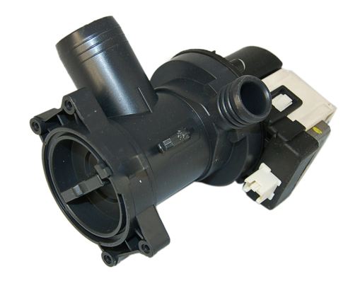 U101502 POMPA SCARICO WHIRLPOOL CON FILTRO 1)= Foro aperto - Open hole Connessione Rast 2.5 Per il tappo/filtro 00215394 #D923035 481010585015