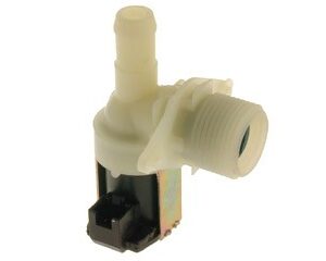 481227128375 ELETTROVALVOLA CON MORSETTO WHIRPOOL 220 240 62IG999 1 via 90°. Uscita Ø14mm. 220/240V, 50/60Hz. VAL010WH
