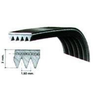 CINGHIA RIGATA LAVATRICE EL1060 1061 H9 ELASTICA ARISTON AVXL88 C00095888