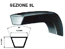 CINGHIA TRAPEZOIDALE LAVATRICE 3L493 CY92130566 442.00.006 BLT063UN