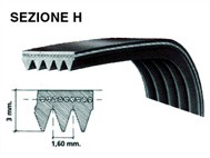 BLH304UN CINGHIA RIGATA 1204 H8 WHIRPOOL 481235818167 440.01.166 72120403 461973085281 116LG202