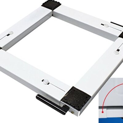 693 - CARRELLO SUPPORTO SU RUOTE PER LAVATRICE portata max 300kg con antivibranti e leva per spostamenti. - Dimensioni da 40 a 70cm estensibile per tutte le misure di Lavatrici. ACW002UN