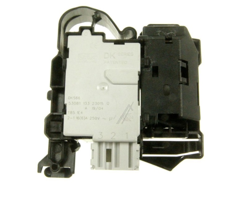 INT023WH ELETTROSERRATURA BLOCCOPORTA PER LAVATRICE WHIRLPOOL 68IG500 Compatibile SERIE DK. 1-2 16(6)A 250V. 3 CONTATTI. 00225240