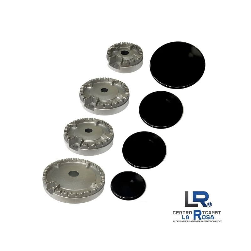 Kit 4 Bruciatori + Piattelli Piano Cottura Ariston BS02400-2 082831 390CU012