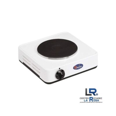 Fornello Elettrico 1 Piastra Parker 5321P 1500W Diametro 180mm Compatto 29x29