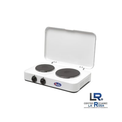 Fornello Elettrico 2 Piastre Parker 5322P 2500W Diametro 145 180mm 48x29