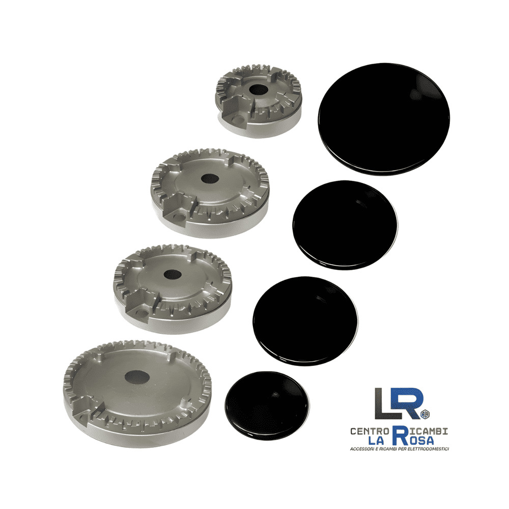 Kit Piattelli Cappelli Bruciatori Piano Cottura Indesit Spartifiamma Gas