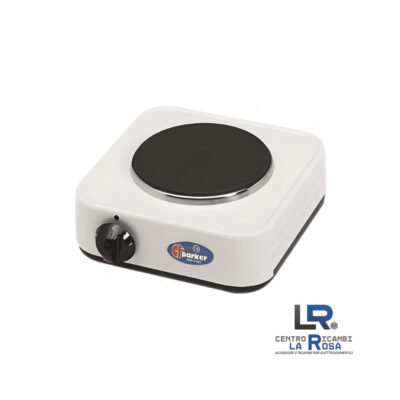 Fornello Elettrico 1 Piastra Parker 5318P 1000W Diametro 145mm Compatto 23x23